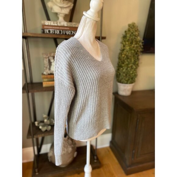 Rachel Roy Collection Knit Pullover Grey Womens Size Medium - Picture 8 of 11